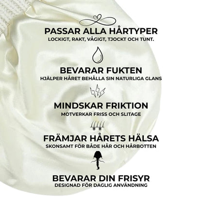 Satinfodrad Vintermössa med Tofs