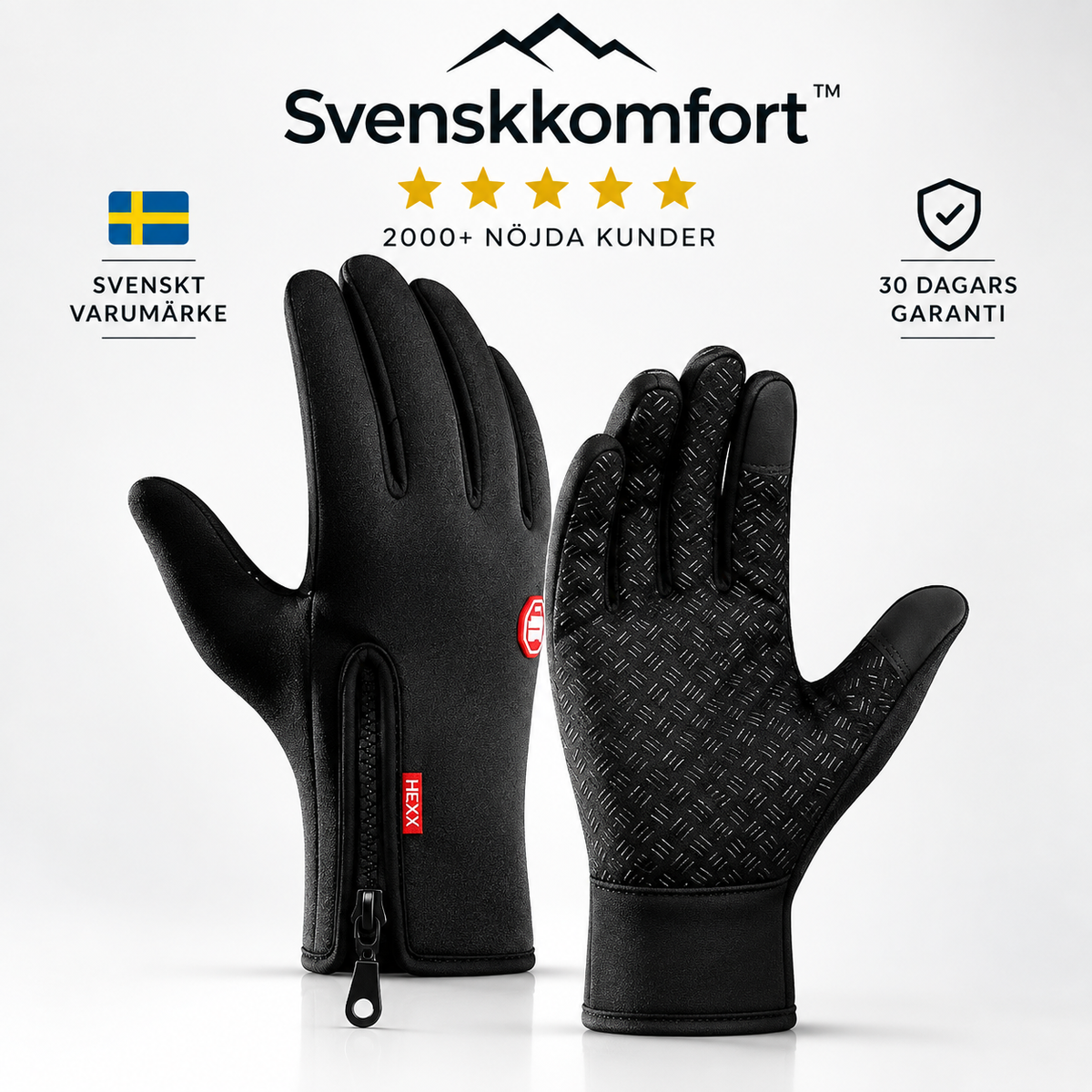 Vattentäta handskar med touchscreen funktion