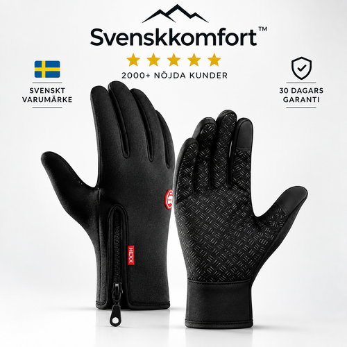 Vattentäta handskar med touchscreen funktion